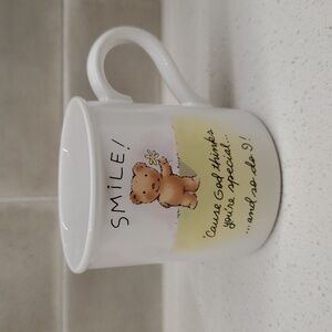 American Greetings Vintage Stoneware Mug Smile God Thinks You're Special